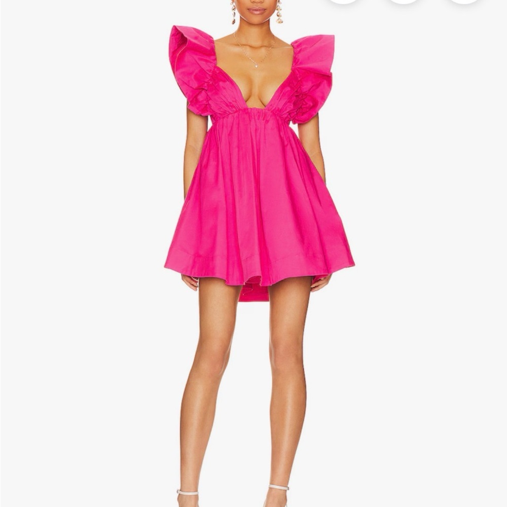 For Love And Lemons Clementine Pink Mini Dress Size XS